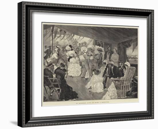 An Afternoon Dance on Board a Man-Of-War-Richard Caton Woodville II-Framed Giclee Print