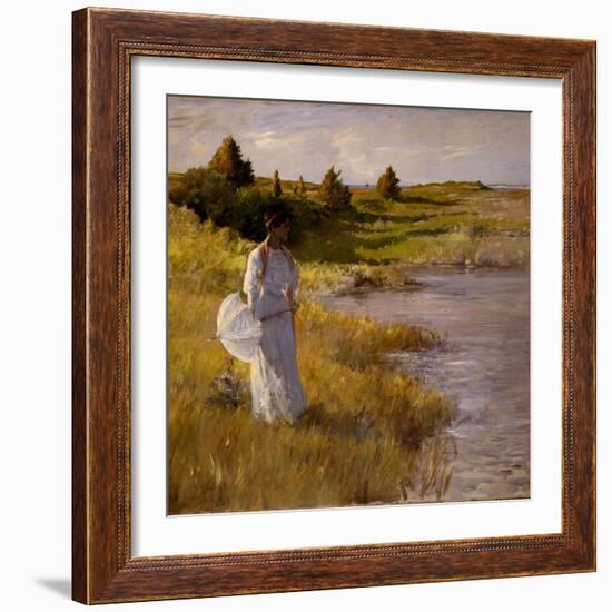 An Afternoon Stroll, C.1890-95-William Merritt Chase-Framed Giclee Print