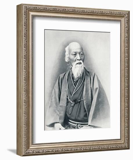 An aged Japanese doctor in full dress costume, 1902-Unknown-Framed Photographic Print