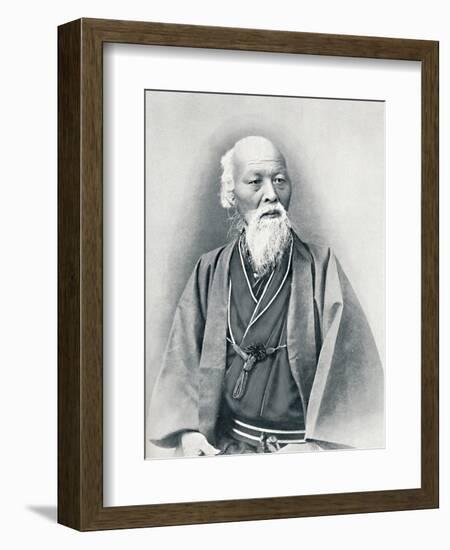 An aged Japanese doctor in full dress costume, 1902-Unknown-Framed Photographic Print