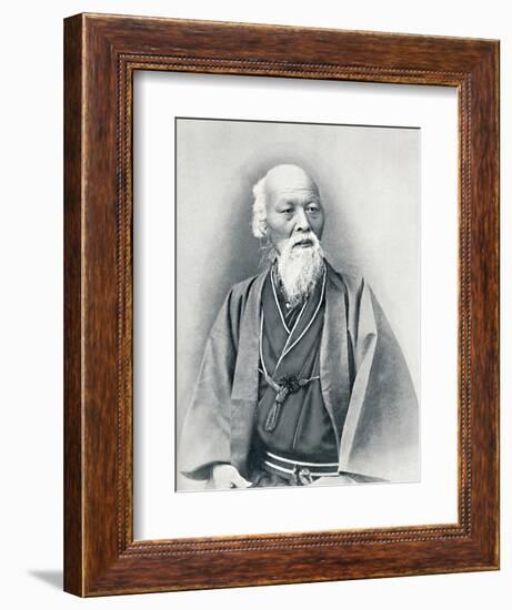 An aged Japanese doctor in full dress costume, 1902-Unknown-Framed Photographic Print