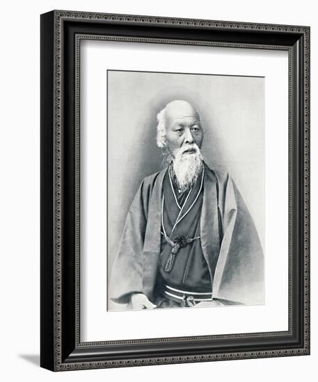 An aged Japanese doctor in full dress costume, 1902-Unknown-Framed Photographic Print