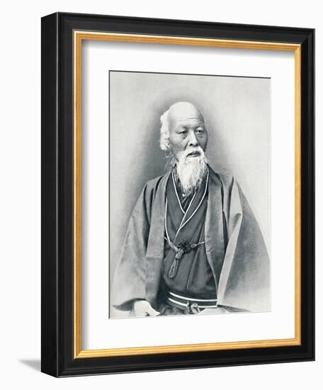 An aged Japanese doctor in full dress costume, 1902-Unknown-Framed Photographic Print