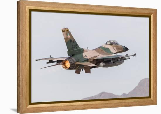 An Aggressor F-16C Fighting Falcon of the U.S. Air Force-Stocktrek Images-Framed Premier Image Canvas