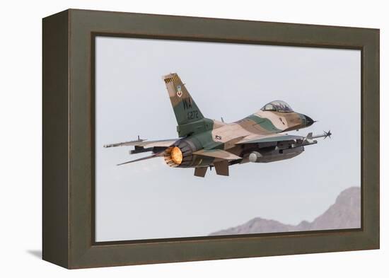 An Aggressor F-16C Fighting Falcon of the U.S. Air Force-Stocktrek Images-Framed Premier Image Canvas