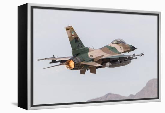 An Aggressor F-16C Fighting Falcon of the U.S. Air Force-Stocktrek Images-Framed Premier Image Canvas