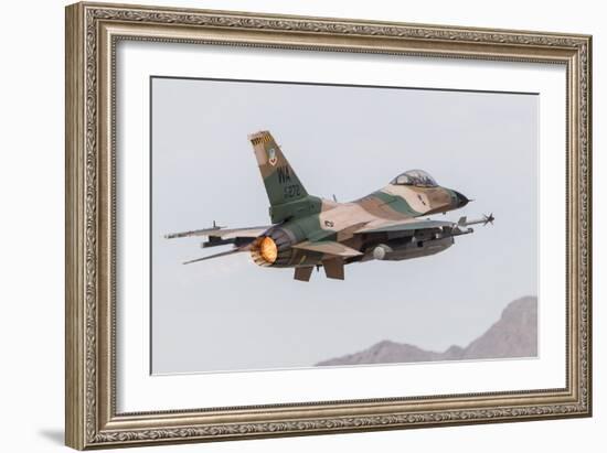 An Aggressor F-16C Fighting Falcon of the U.S. Air Force-Stocktrek Images-Framed Photographic Print