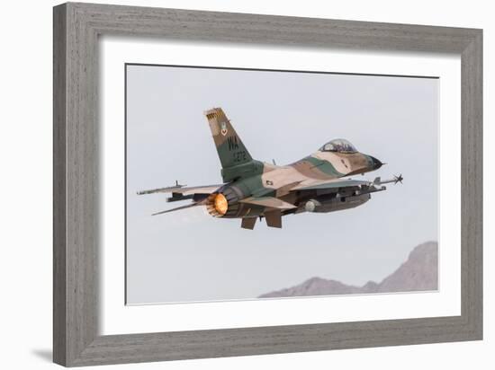 An Aggressor F-16C Fighting Falcon of the U.S. Air Force-Stocktrek Images-Framed Photographic Print