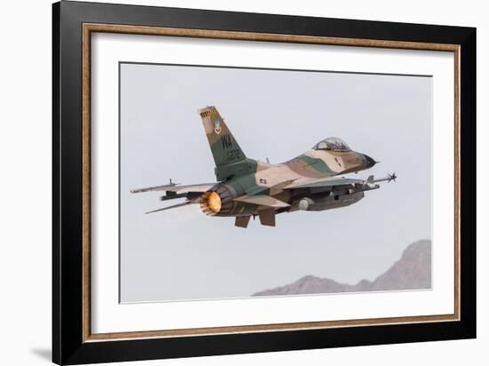 An Aggressor F-16C Fighting Falcon of the U.S. Air Force-Stocktrek Images-Framed Photographic Print