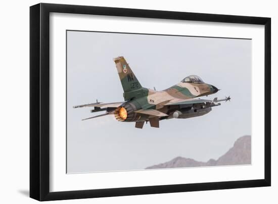 An Aggressor F-16C Fighting Falcon of the U.S. Air Force-Stocktrek Images-Framed Photographic Print