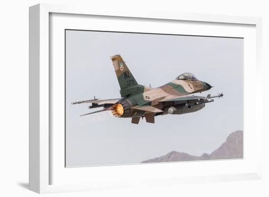 An Aggressor F-16C Fighting Falcon of the U.S. Air Force-Stocktrek Images-Framed Photographic Print