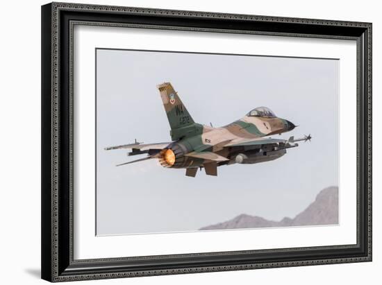 An Aggressor F-16C Fighting Falcon of the U.S. Air Force-Stocktrek Images-Framed Photographic Print