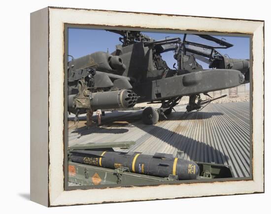 An AGM-114 Hellfire Missile Is Ready to Be Loaded onto an AH-64 Apache-Stocktrek Images-Framed Premier Image Canvas