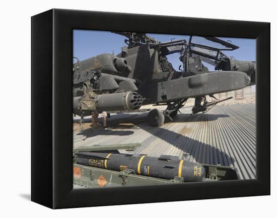 An AGM-114 Hellfire Missile Is Ready to Be Loaded onto an AH-64 Apache-Stocktrek Images-Framed Premier Image Canvas