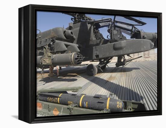 An AGM-114 Hellfire Missile Is Ready to Be Loaded onto an AH-64 Apache-Stocktrek Images-Framed Premier Image Canvas