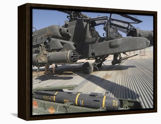 An AGM-114 Hellfire Missile Is Ready to Be Loaded onto an AH-64 Apache-Stocktrek Images-Framed Premier Image Canvas