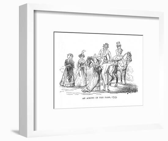 'An Airing in the Park, 1793', c1870-Unknown-Framed Giclee Print