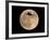 An Airliner is Silhouetted against a Full Moon-null-Framed Photographic Print