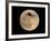 An Airliner is Silhouetted against a Full Moon-null-Framed Photographic Print