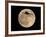 An Airliner is Silhouetted against a Full Moon-null-Framed Photographic Print