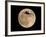 An Airliner is Silhouetted against a Full Moon-null-Framed Photographic Print