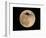 An Airliner is Silhouetted against a Full Moon-null-Framed Photographic Print