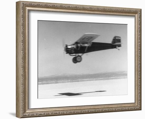 An Airplane in Flight, Speed-Blurred-J^ R^ Eyerman-Framed Photographic Print