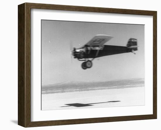 An Airplane in Flight, Speed-Blurred-J^ R^ Eyerman-Framed Photographic Print