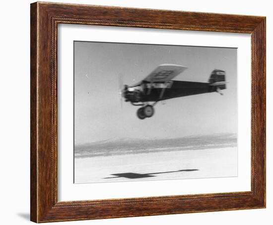 An Airplane in Flight, Speed-Blurred-J^ R^ Eyerman-Framed Photographic Print