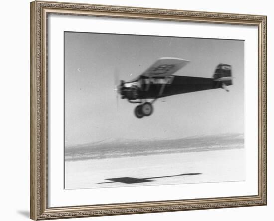 An Airplane in Flight, Speed-Blurred-J^ R^ Eyerman-Framed Photographic Print