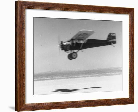 An Airplane in Flight, Speed-Blurred-J^ R^ Eyerman-Framed Photographic Print