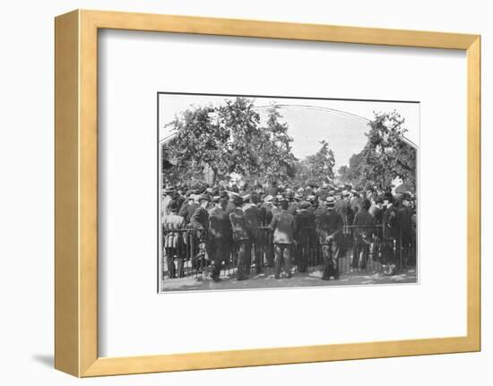 An al fresco lecture, Hyde Park, London, c1900 (1901)-Unknown-Framed Photographic Print