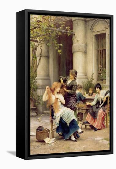 An Al Fresco Toilette, 1889-Sir Samuel Luke Fildes-Framed Premier Image Canvas
