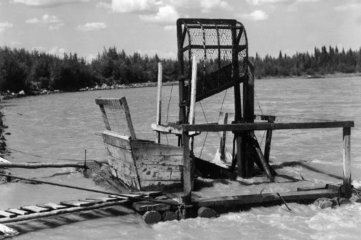 An Alaskan Fish Wheel View - Copper River, AK' Art Print - Lantern Press 