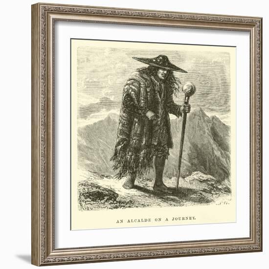 An Alcalde on a Journey-Édouard Riou-Framed Giclee Print