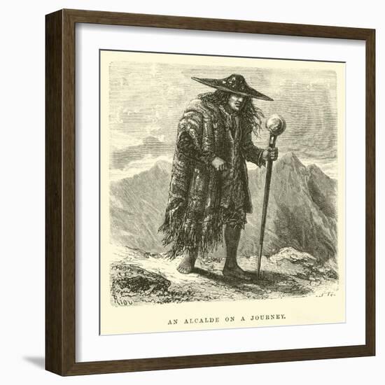 An Alcalde on a Journey-Édouard Riou-Framed Giclee Print