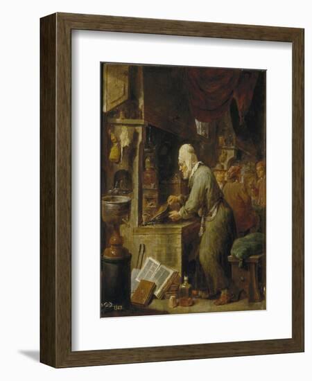 An Alchemist, 1631-1640-David Teniers the Younger-Framed Giclee Print