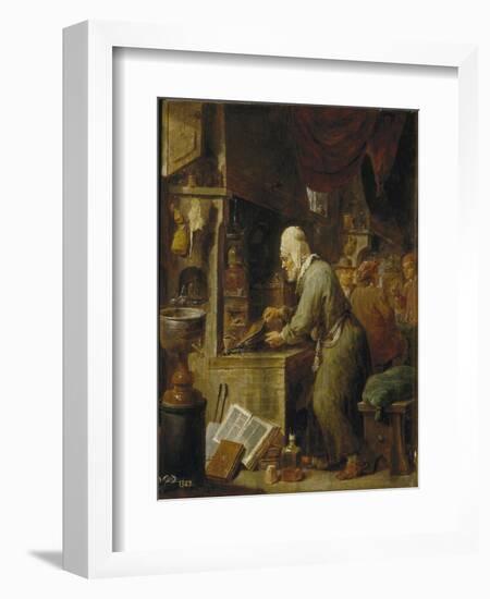 An Alchemist, 1631-1640-David Teniers the Younger-Framed Giclee Print