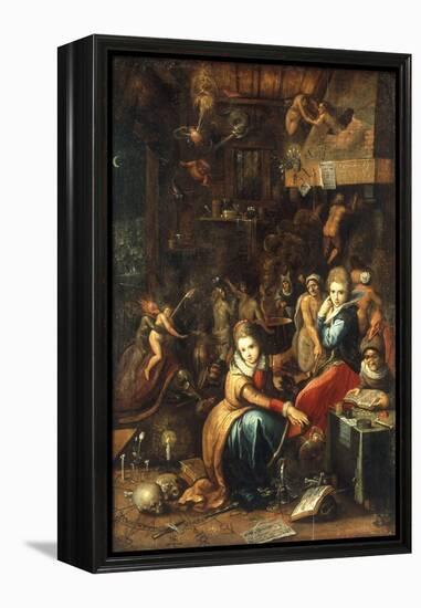 An Alchemist's Kitchen-Frans Francken the Younger-Framed Premier Image Canvas