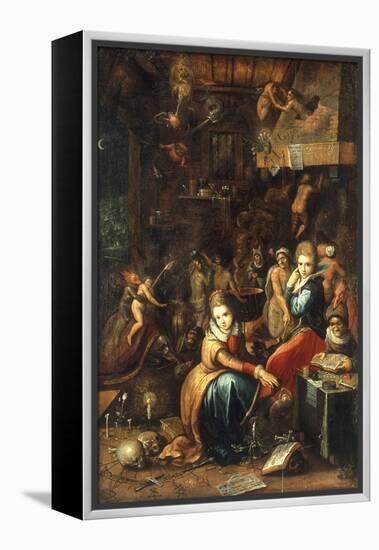 An Alchemist's Kitchen-Frans Francken the Younger-Framed Premier Image Canvas