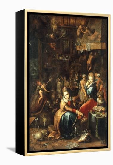 An Alchemist's Kitchen-Frans Francken the Younger-Framed Premier Image Canvas