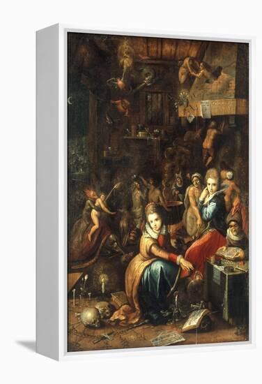 An Alchemist's Kitchen-Frans Francken the Younger-Framed Premier Image Canvas