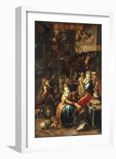 An Alchemist's Kitchen-Frans Francken the Younger-Framed Giclee Print