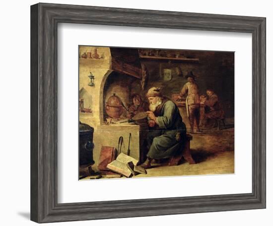 An Alchemist-David Teniers the Younger-Framed Giclee Print