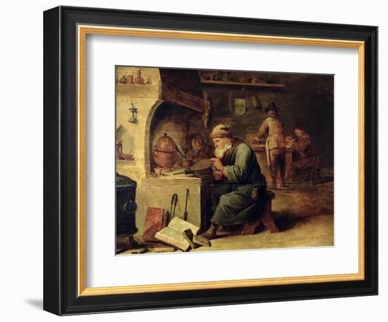 An Alchemist-David Teniers the Younger-Framed Giclee Print