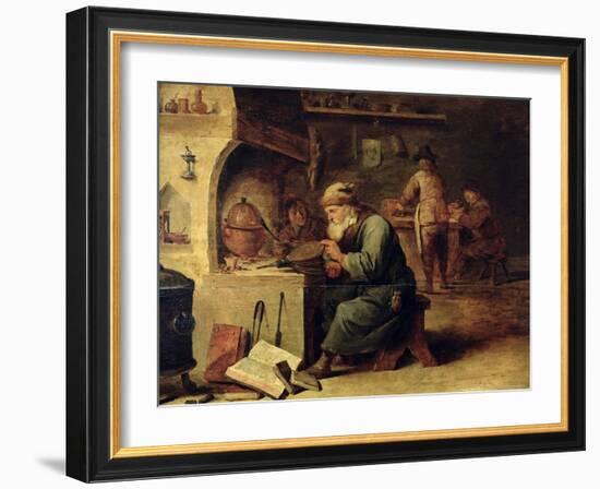 An Alchemist-David Teniers the Younger-Framed Giclee Print