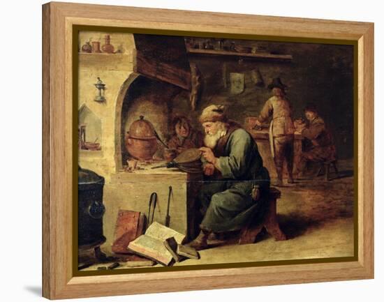 An Alchemist-David Teniers the Younger-Framed Premier Image Canvas