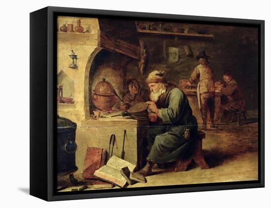 An Alchemist-David Teniers the Younger-Framed Premier Image Canvas