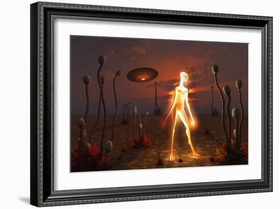 An Alien Light Being-null-Framed Art Print