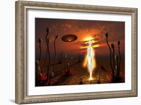 An Alien Light Being-null-Framed Art Print